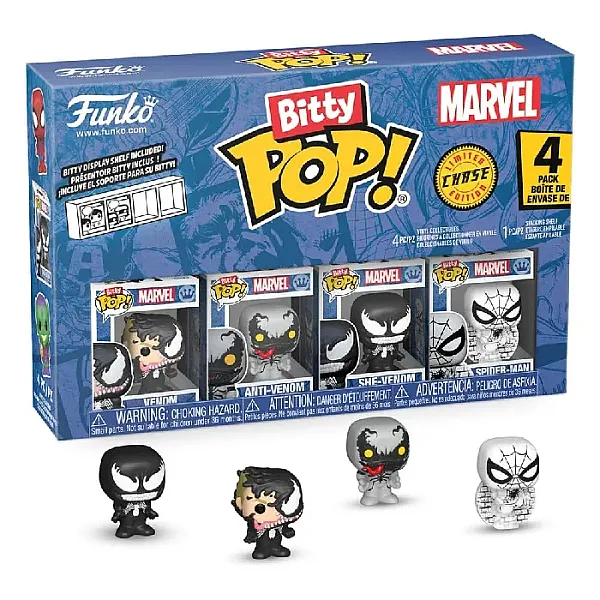 SPIDER-MAN BITTY POP! VINYL FIGURE 4-PACK SERIES 3 2 CM